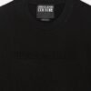 Versace Jeans Couture Embossed Black Sweater - Black