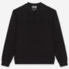 Versace Jeans Couture Embossed Black Sweater - Black