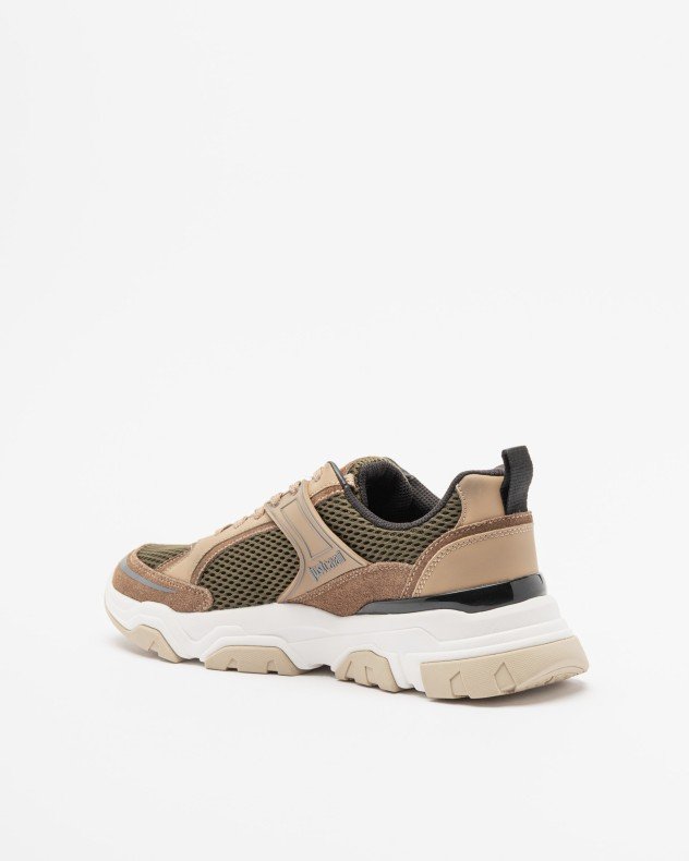 Just Cavalli Fondo Liuk C02 Green Sneakers - Green