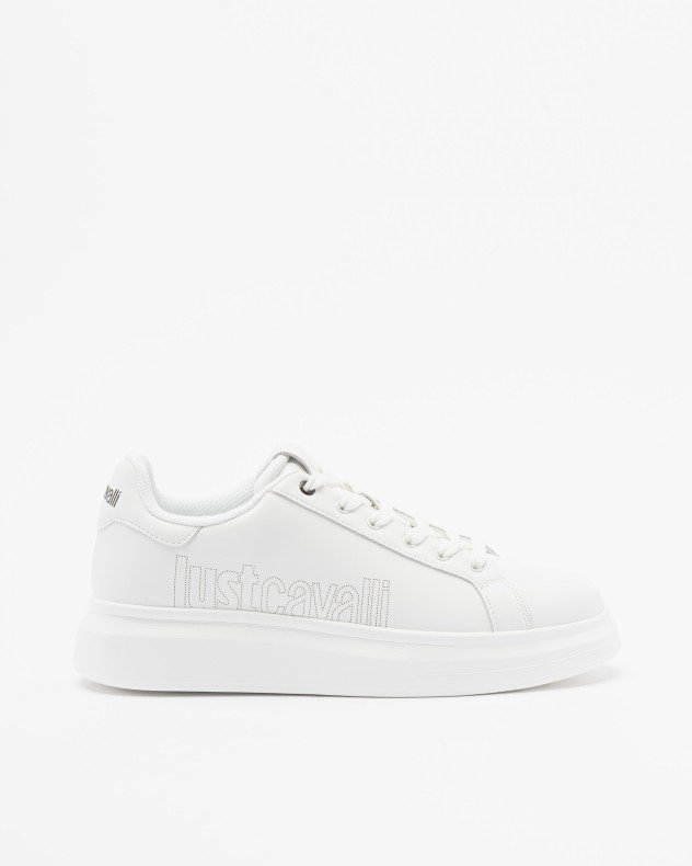 Just Cavalli Fondo Ursa 2 White Sneakers - White