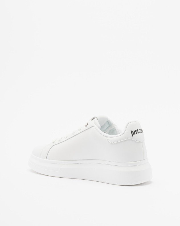 Just Cavalli Fondo Ursa 2 White Sneakers - White