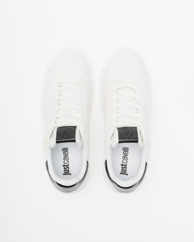 Just Cavalli Fondo Ursa SGB White Sneakers - White