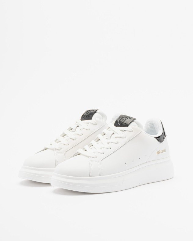 Just Cavalli Fondo Ursa SGB White Sneakers - White