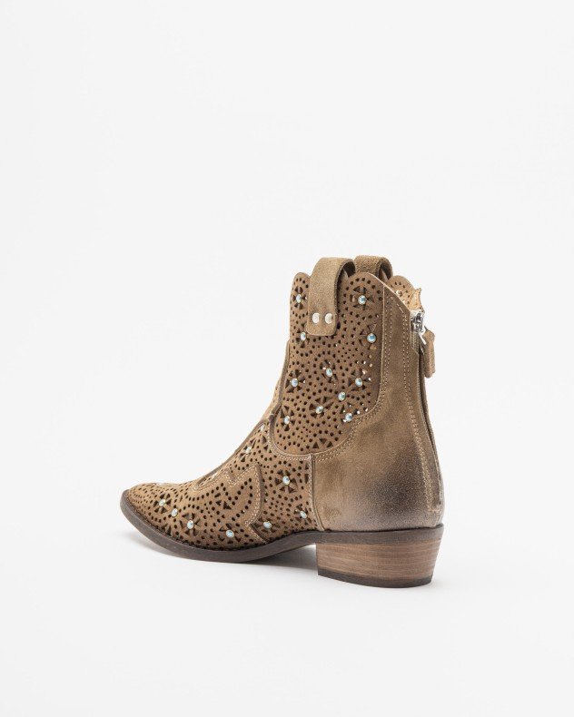 PROF M374M16 Camel Ankle Boots - Camel