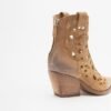 PROF M702M49 Camel Ankle Boots - Camel