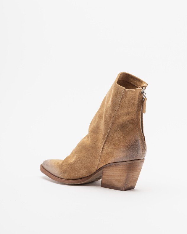 PROF M702M41 Camel Ankle Boots - Camel