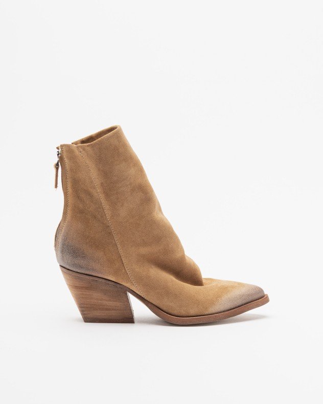 PROF M702M41 Taupe Ankle Boots - Camel