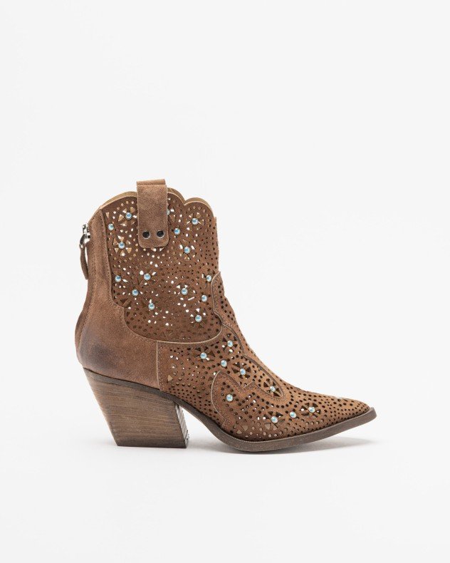 PROF M702M50 Camel Ankle Boots - Camel