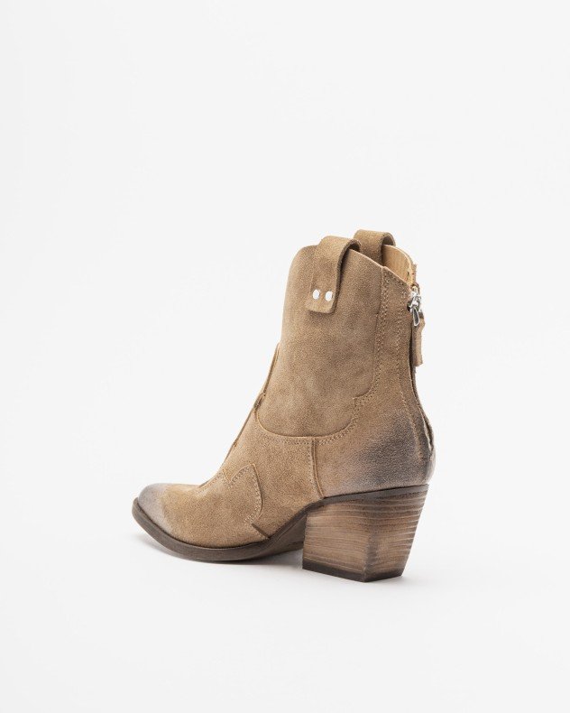 PROF M702M49 Taupe Ankle Boots - Taupe