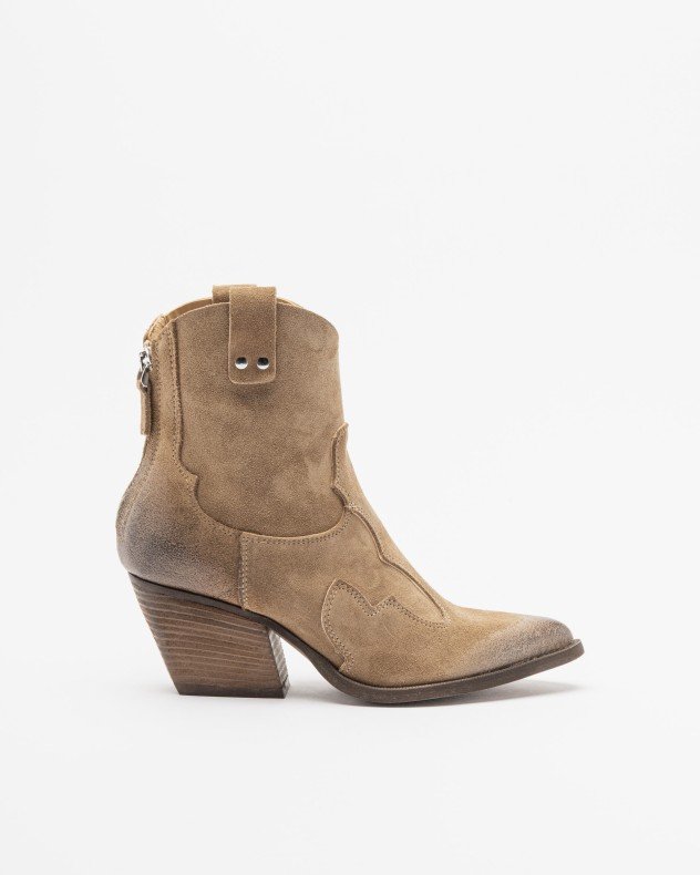 PROF M702M49 Taupe Ankle Boots - Taupe