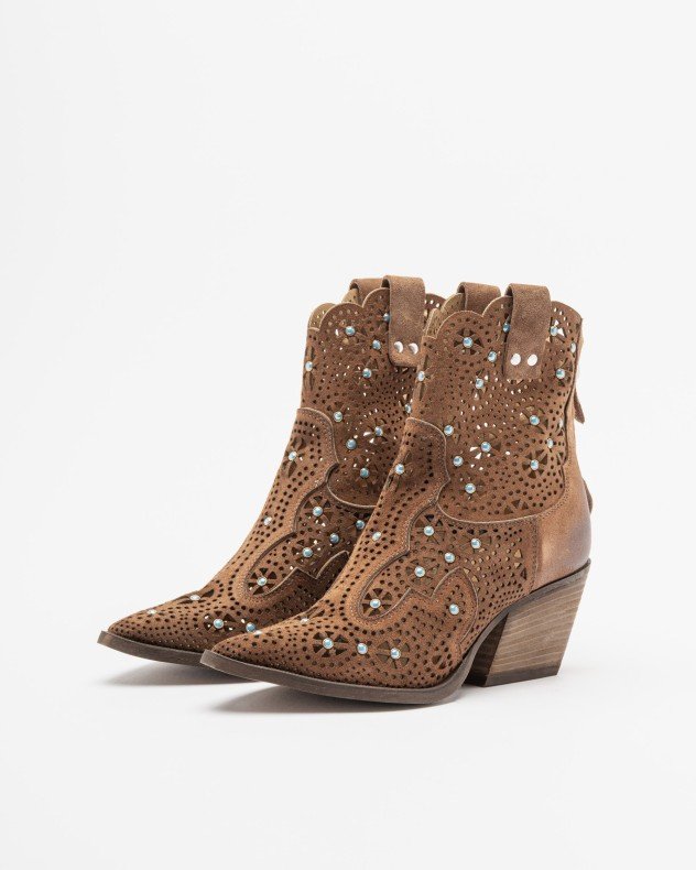 PROF M702M50 Camel Ankle Boots - Camel