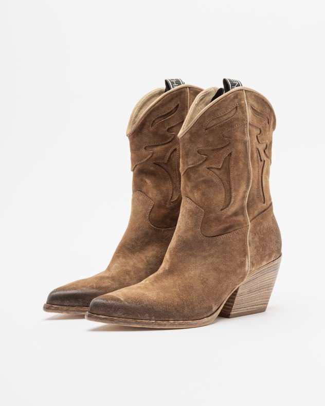 Elena Iachi E2016 Camel Cowboy boots - Camel