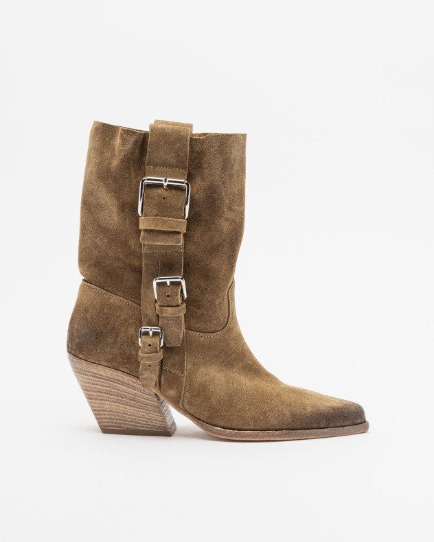 Elena Iachi E-4732 Taupe Cowboy boots - Taupe