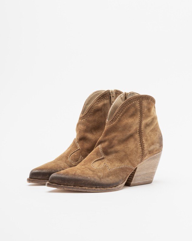 Elena Iachi E-4735 Camel Ankle Boots - Camel