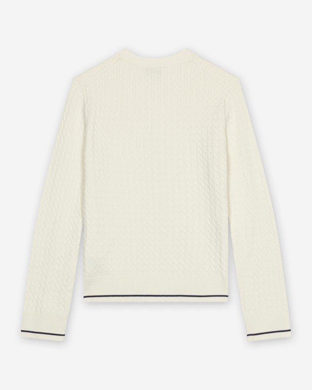 Calvin Klein Jeans LV047F322G Beige Knitted coat - Beige