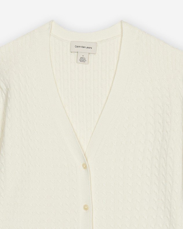 Calvin Klein Jeans LV047F322G Beige Knitted coat - Beige