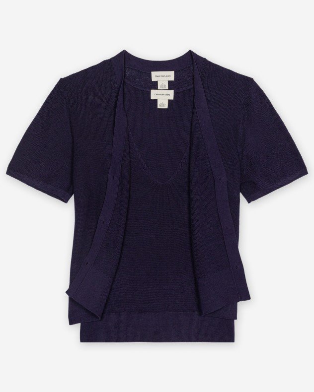 Calvin Klein Jeans LV047F353G Blue Jacket - Blue