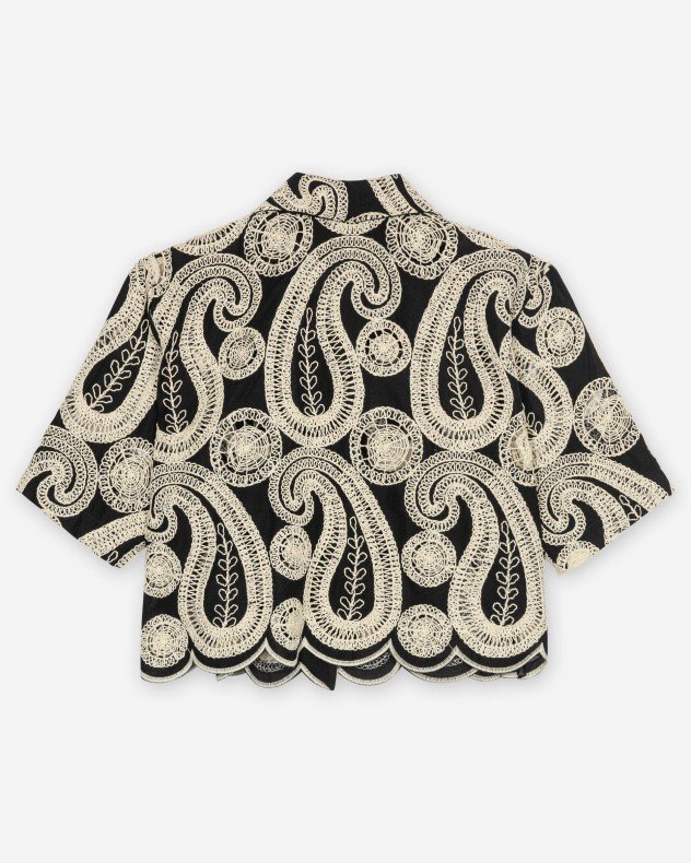 Jijil JPE26CA148 Black Short sleeve shirt - Black