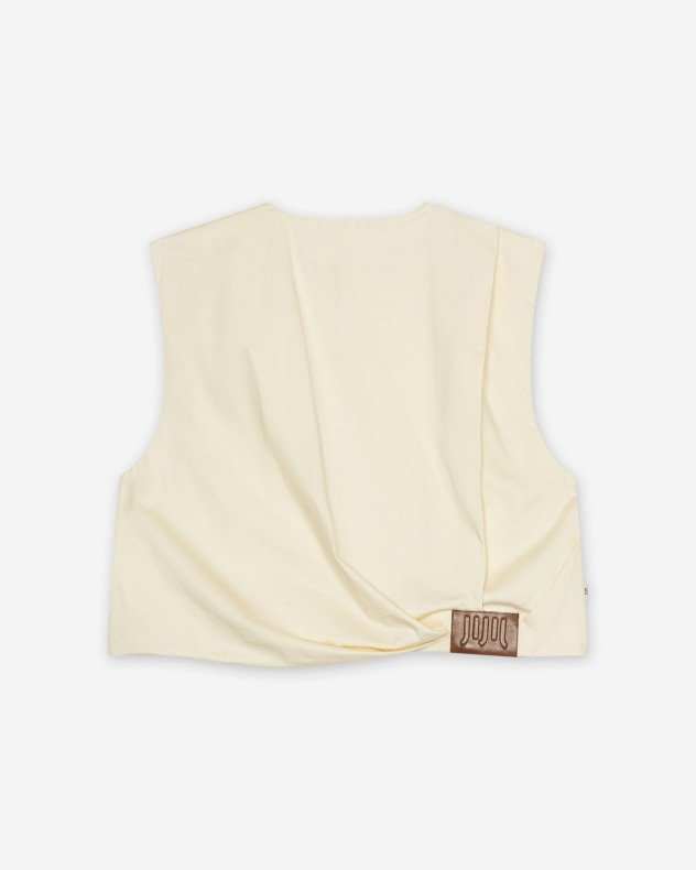 Jijil JPE26GL221 Brown Vest - Beige