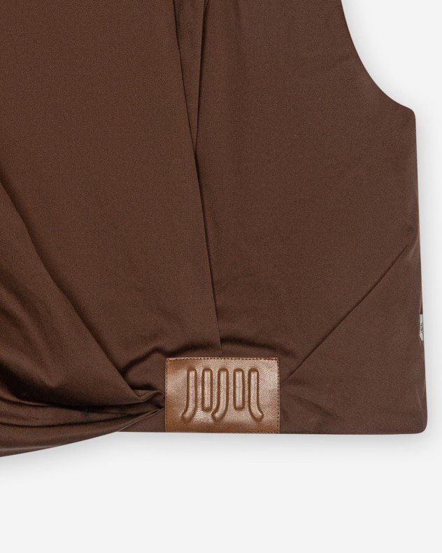 Jijil JPE26GL221 Beige Vest - Brown