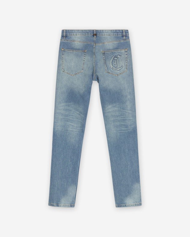 Just Cavalli Indigo Bleach LW Blue Jeans - Blue