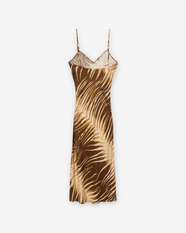 Just Cavalli Slip Dress Beige Dress - Beige