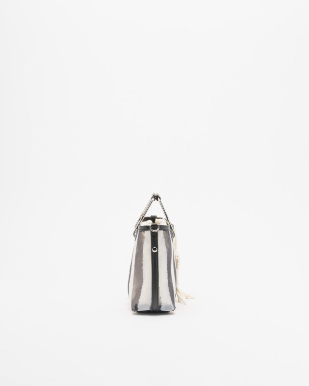 Karl Lagerfeld Ikon Mesh SM Tote Black Handbag - Black