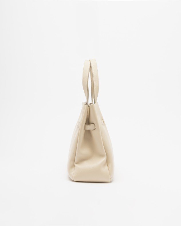 Dkny Bryar LG Satchel Beige Handbag - Beige