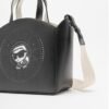 Karl Lagerfeld Ikon Circle Karl SM Tote Green Bag - Black