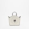 Karl Lagerfeld Ikon Circle Choupette SM Tote White Bag - White
