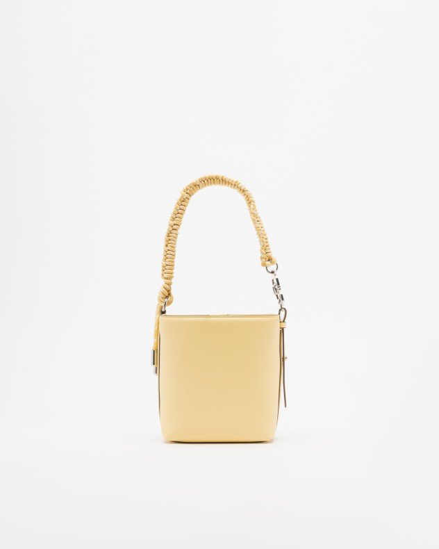 Karl Lagerfeld Ikon Smooth Out Rope SM Bucket Yellow Bucket bag - Yellow