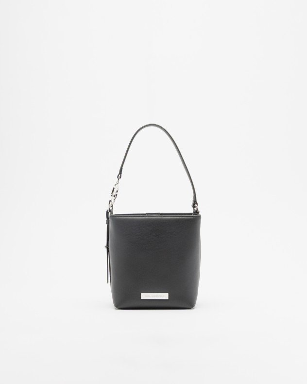 Karl Lagerfeld Ikon Smooth Outline SM Bucket Taupe Bucket bag - Black