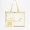 Karl Lagerfeld K/Signature Mesh Shopper Black Shopper bag - Yellow