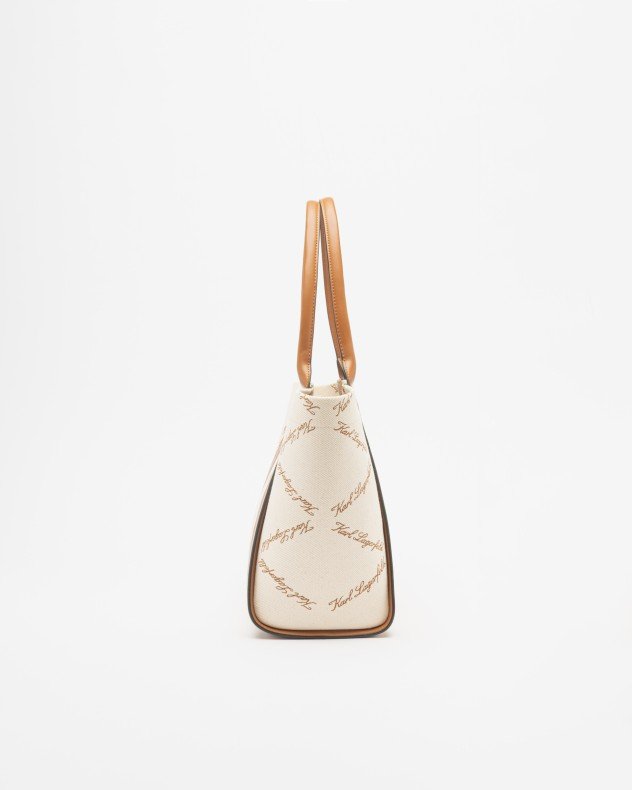Karl Lagerfeld K/Ville MD Tote EMB Canvas Beige Tote bag - Beige