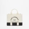 Karl Lagerfeld K/RSG Square MD Tote Col. Blk White Tote bag - White