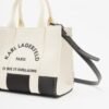 Karl Lagerfeld K/RSG Square MN Tote Col. BLK White Handbag - White