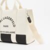 Karl Lagerfeld K/RSG Square MD Tote Col. Blk White Tote bag - White