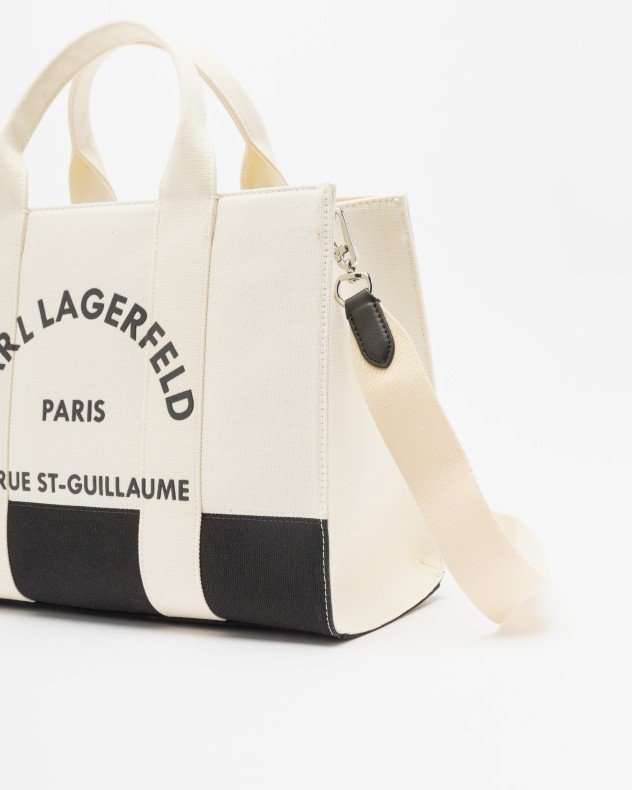 Karl Lagerfeld K/RSG Square MD Tote Col. Blk White Tote bag - White