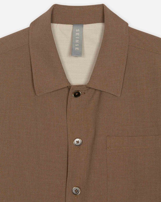 Seinse GBE1121SS Taupe Shirt jacket - Taupe