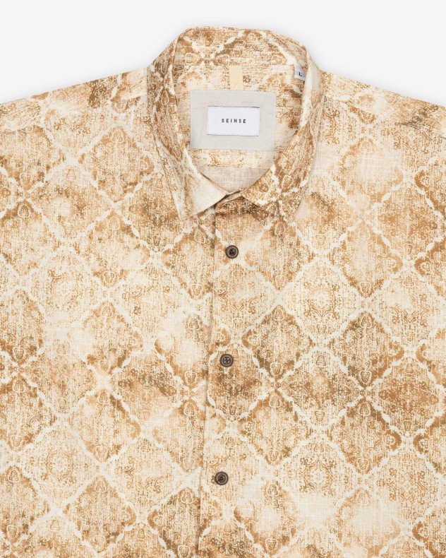 Seinse CE1109SS Beige Shirt - Beige