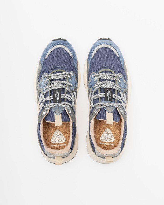 Flower Mountain YAMANO 3 MAN Blue Sneakers - Blue