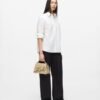 Karl Lagerfeld Classic Relaxed Poplin Shirt White Shirt - White