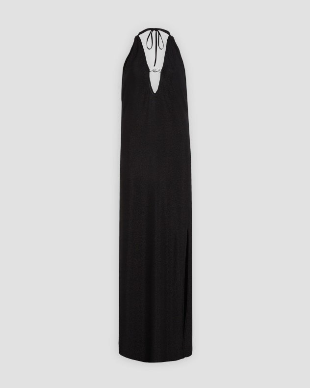 Karl Lagerfeld Signatura Lurex Beach Dress Black Dress - Black