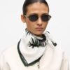 Karl Lagerfeld K/Signature Print White Scarf - White