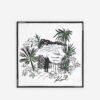 Karl Lagerfeld K/Signature Print White Scarf - White
