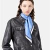 Iceberg Jeans 8E Foulard Black Scarf - Blue
