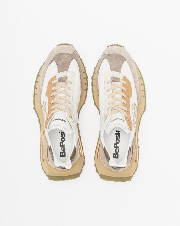 BePositive S6MRACE01 White Sneakers - White