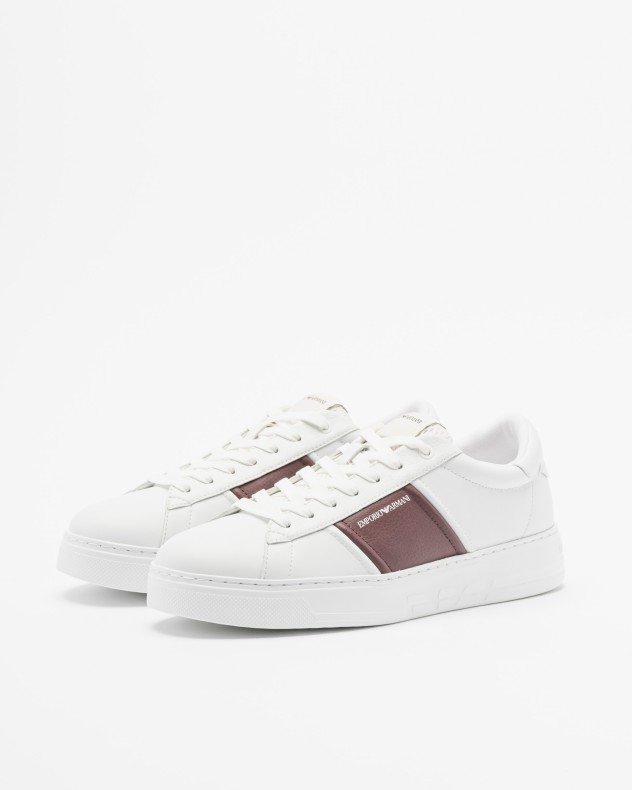 Emporio Armani EM003701 White Sneakers - White