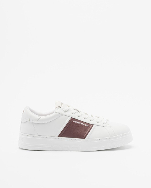 Emporio Armani EM003701 White Sneakers - White