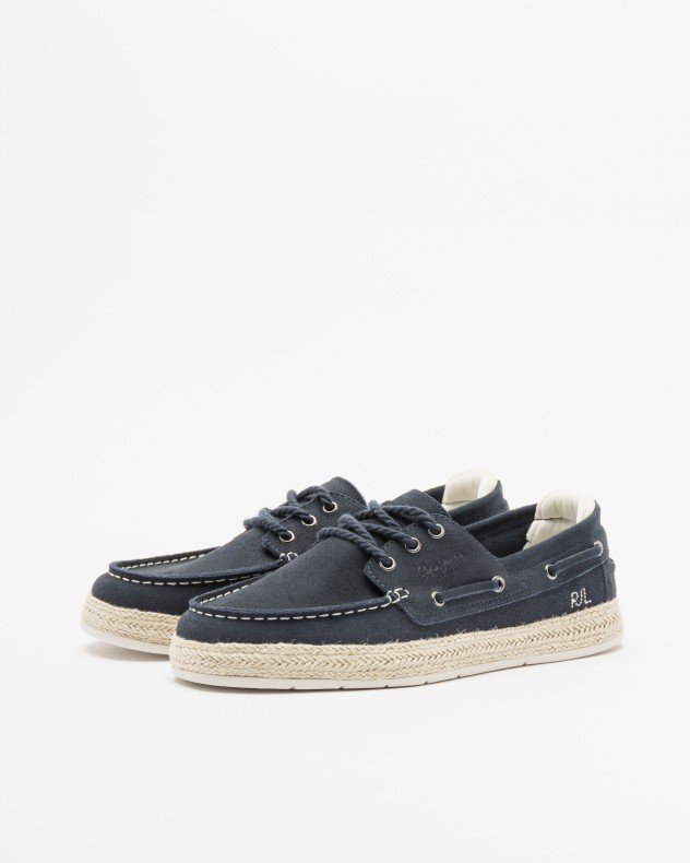 Pepe Jeans London Porto Deck Taupe Boat shoes - Blue